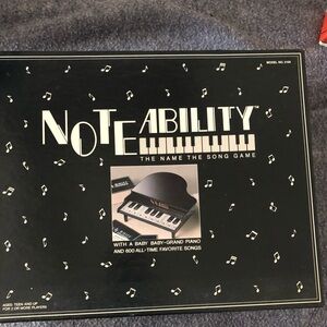 Noteability Name The Song Game with Baby Grand Piano COMPLETE Tiger Vintage 1990